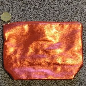 Red shiseido makeup bag